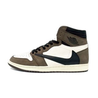 ナイキ(NIKE)のナイキ NIKE × トラヴィス スコット Travis Scott ■ 【 AIR JORDAN 1 RETRO HIGH OG CD4487 100 】 エア ジョーダン 1 ハイ スニーカー w18150(スニーカー)