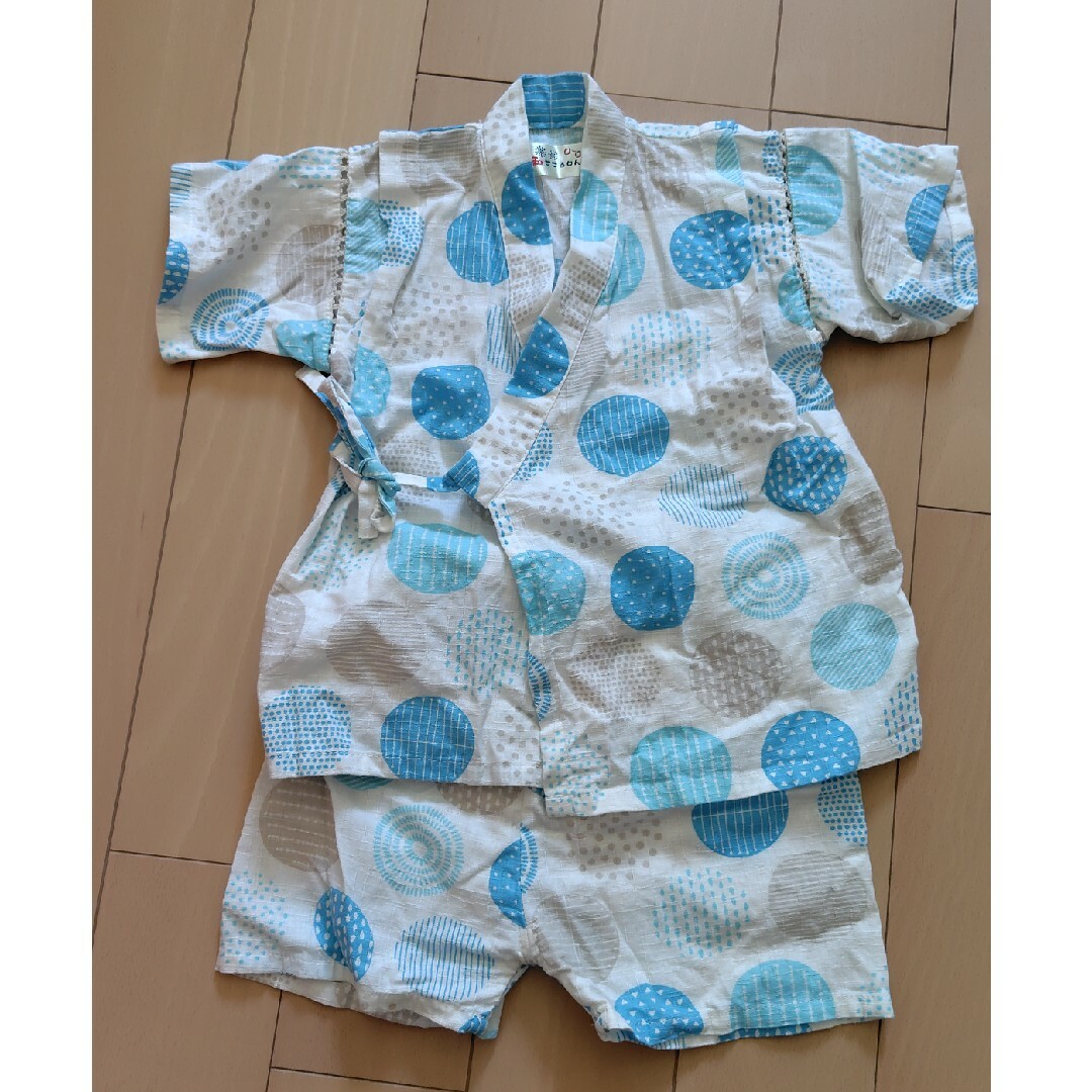 甚平　90 キッズ/ベビー/マタニティのキッズ服男の子用(90cm~)(甚平/浴衣)の商品写真