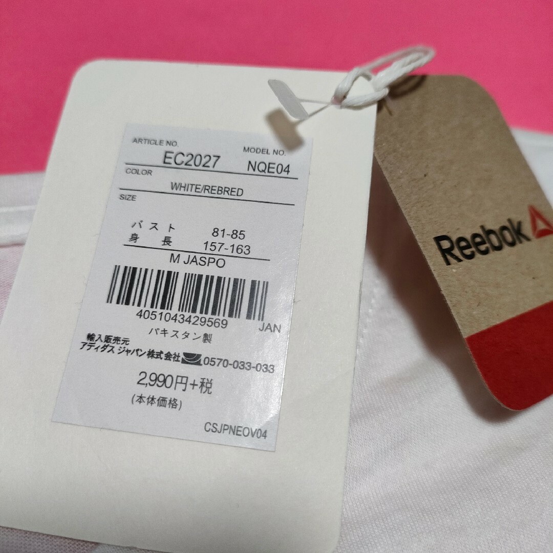 Reebok(リーボック)の現品限り【本日限定値下げ】3799→1980かわいい  リーボック半袖ＴシャツM レディースのトップス(Tシャツ(半袖/袖なし))の商品写真