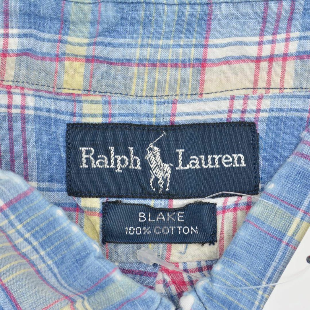 POLO RALPH LAUREN(ポロラルフローレン)の【POLORALPHLAUREN】BLAKE チェックボタンダウン半袖シャツ メンズのトップス(シャツ)の商品写真