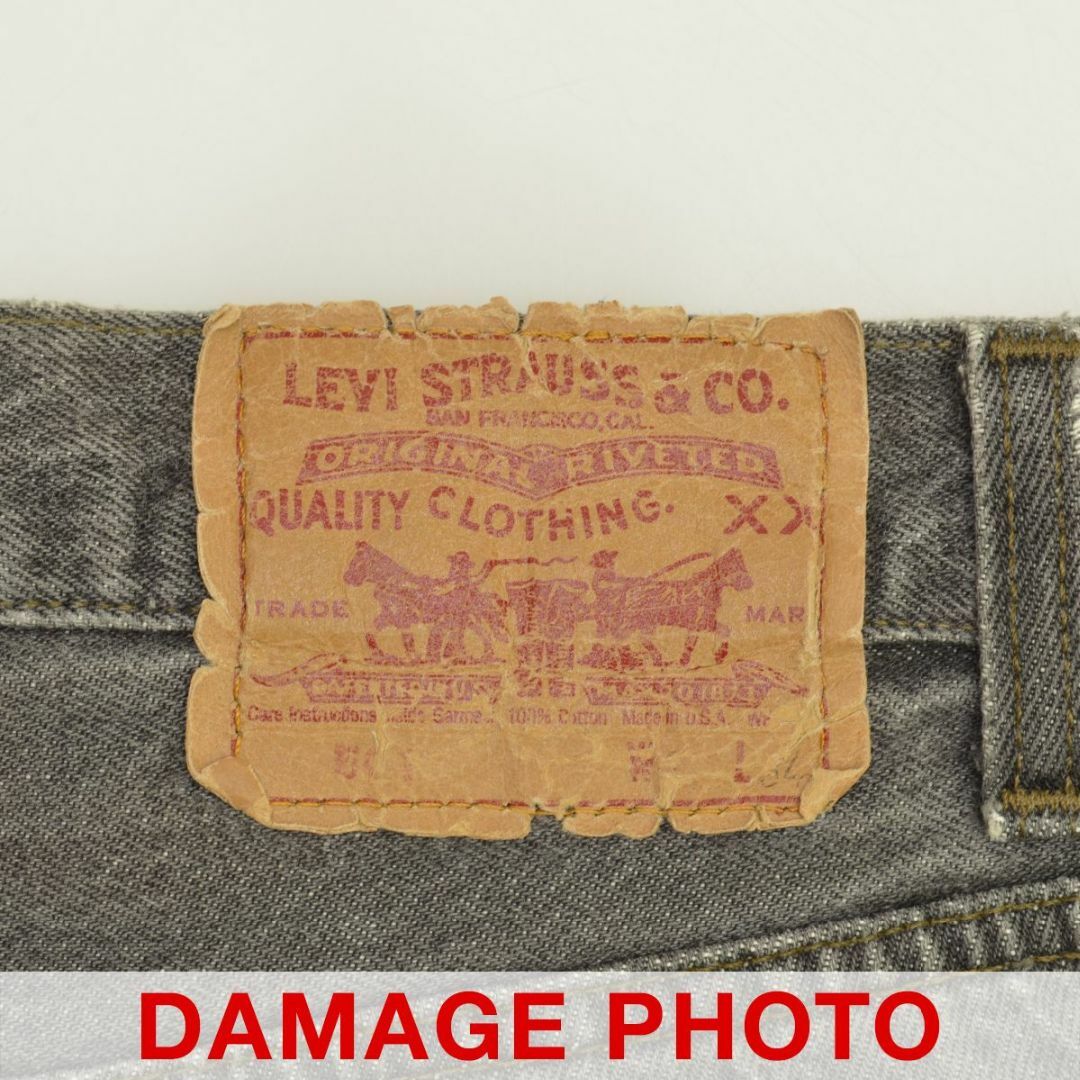 Levi's(リーバイス)の【LEVIS】USA製 501e 先染め ブラックデニムパンツ メンズのパンツ(デニム/ジーンズ)の商品写真