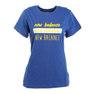 ニューバランス(New Balance)の現品限り【本日値下げ】3700→2200ニューバランスレディースロゴTシャツ紺L(Tシャツ(半袖/袖なし))