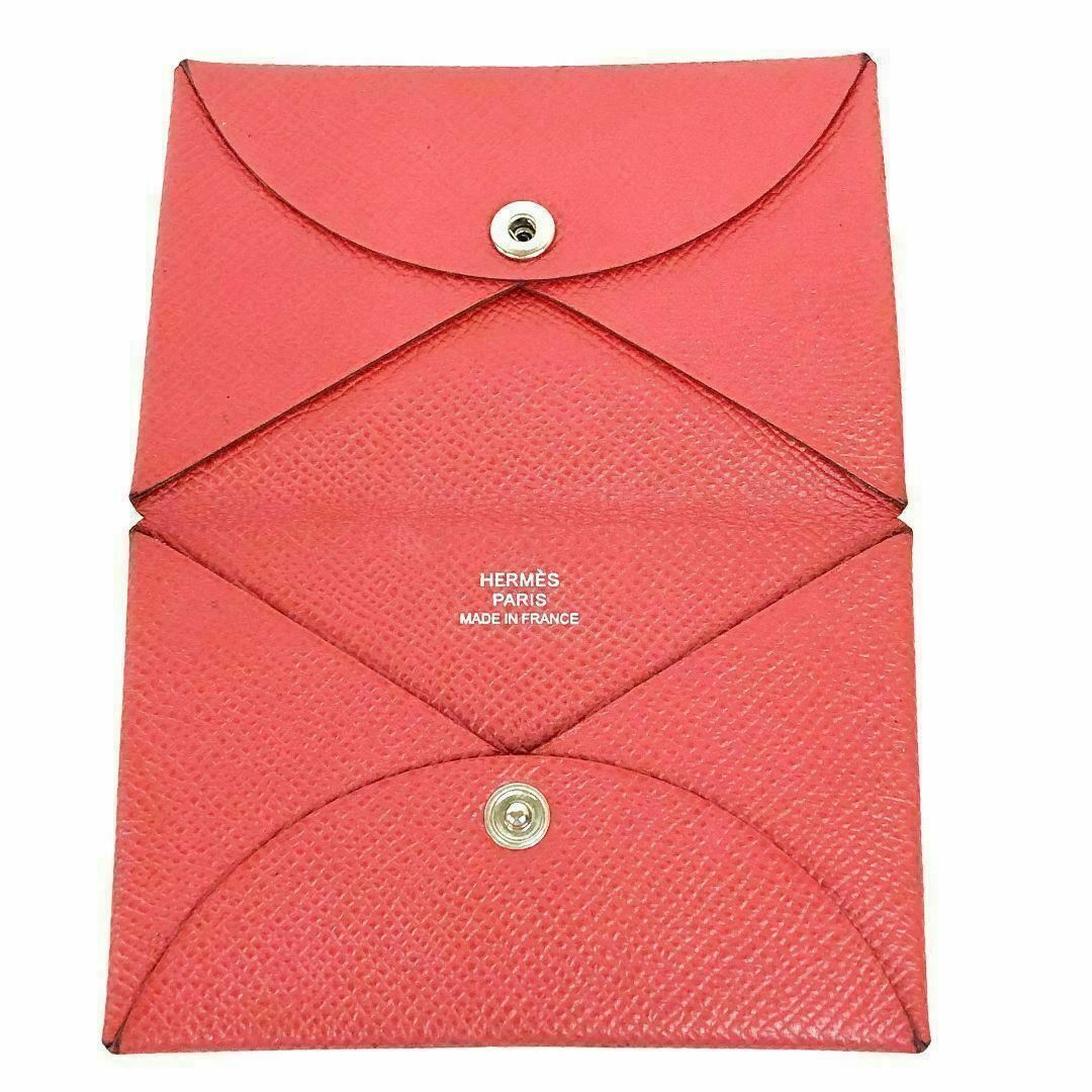 Hermes(エルメス)の【美品】HERMES カルヴィ 財布箱付き 赤 レディースのファッション小物(財布)の商品写真