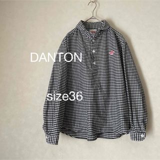 ダントン(DANTON)のダントン ラウンドカラーシャツ プルオーバー チェック DANTON 36(Tシャツ(長袖/七分))