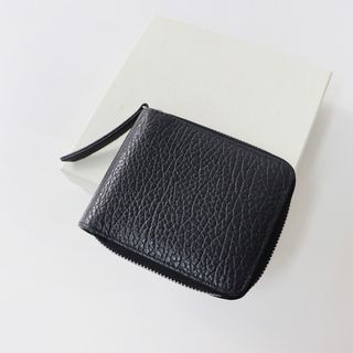 メゾンマルジェラ Maison Margiela S56UI0111 P0399 ラウンドジップ 二つ折り財布/ブラック【2400013781732】