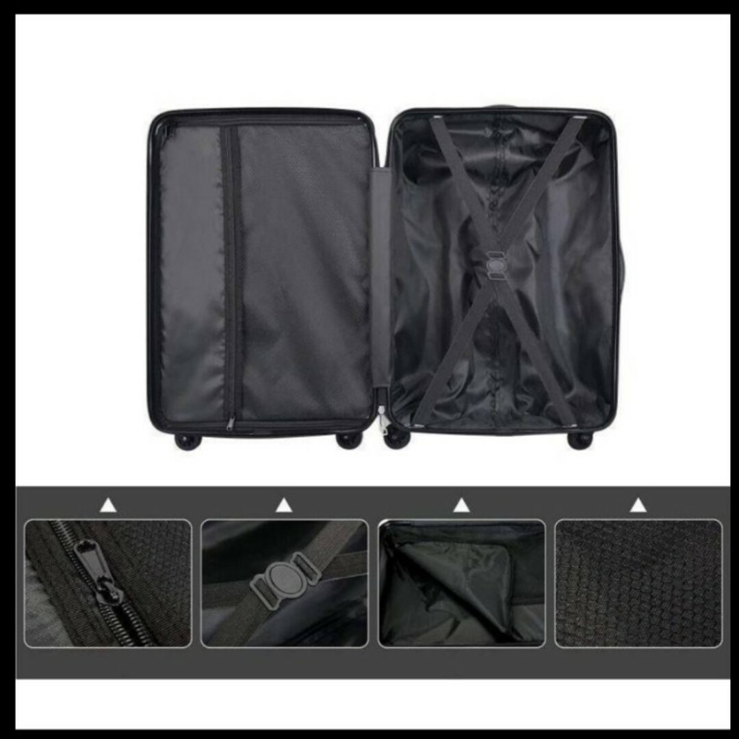 スーツケース　Sサイズ　39L　ミニトランク付き　1～3泊用 メンズのバッグ(トラベルバッグ/スーツケース)の商品写真
