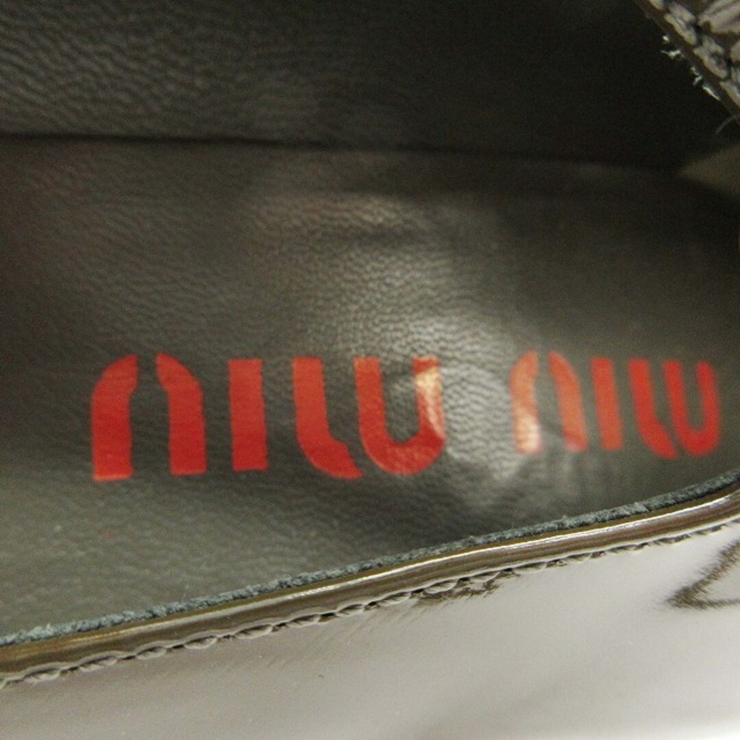 miumiu(ミュウミュウ)のミュウミュウ miumiu アンクルストラップ パンプス スクエアトゥ ♪3 レディースの靴/シューズ(ハイヒール/パンプス)の商品写真