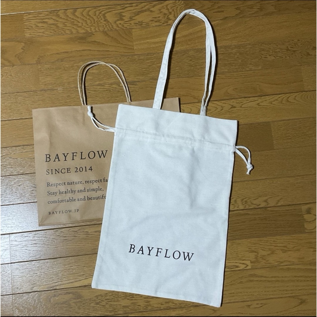 BAYFLOW(ベイフロー)のBAYFLOW ベイフロー Shop袋 ショップ袋 トートバッグ コットン レディースのバッグ(トートバッグ)の商品写真