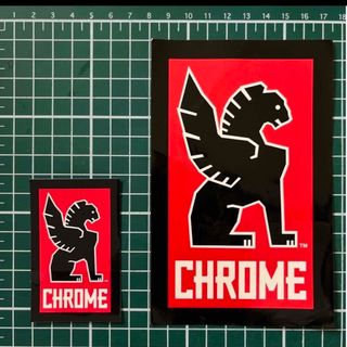 CHROME ステッカー 大小 2枚セット