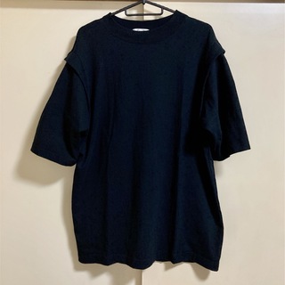 ★☆CIENA☆USAコットン肩ディティールロングTee(Tシャツ(半袖/袖なし))