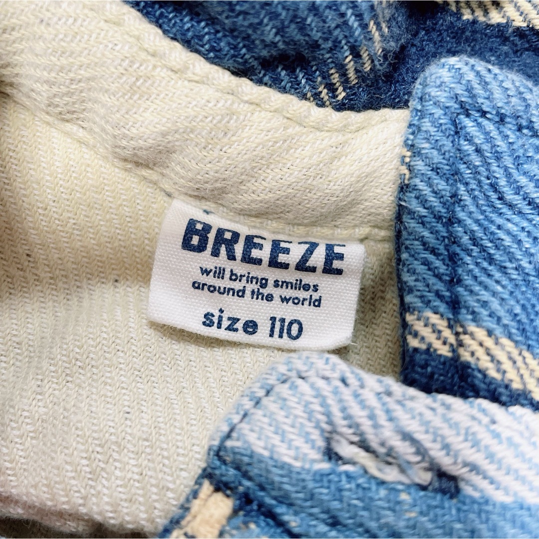 BREEZE(ブリーズ)のBREEZEコットンジャケット110サイズ キッズ/ベビー/マタニティのキッズ服男の子用(90cm~)(ジャケット/上着)の商品写真