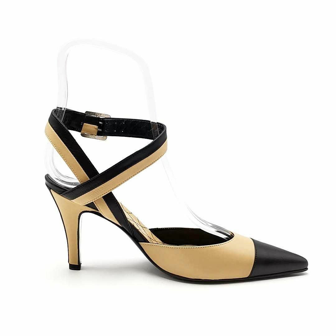 CHANEL - 超美品 シャネル CHANEL パンプス バイカラー 03 CHANEL - 超美品 シャネル CHANEL パンプス バイカラー 03