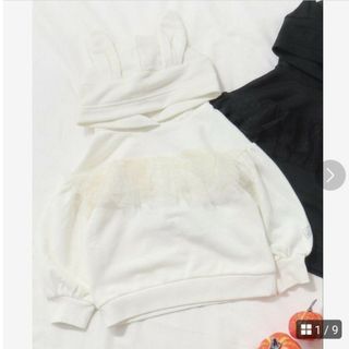 アプレレクール(apres les cours)の【今季新品★人気完売】アプレレクール うさ耳かぶりパーカー140センチ(Tシャツ/カットソー)