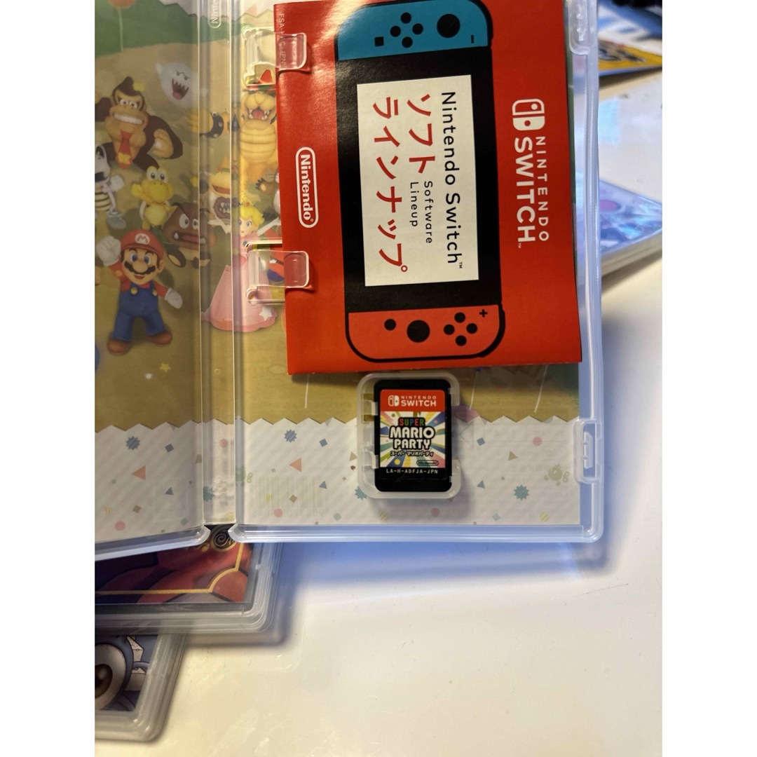 Nintendo Switch(ニンテンドースイッチ)の美品　スーパー マリオパーティ　Switch カセット　 エンタメ/ホビーのゲームソフト/ゲーム機本体(家庭用ゲームソフト)の商品写真