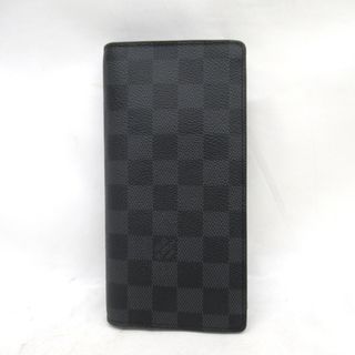 ルイヴィトン(LOUIS VUITTON)のルイ・ヴィトン 長財布 ダミエ・グラフィット ポルトフォイユ・ブラザ N62665 KR52861 中古(長財布)