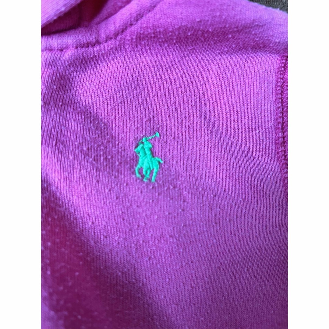 POLO RALPH LAUREN(ポロラルフローレン)のポロラルフローレン ジップアップ パーカー トレーナー キッズ 110 キッズ/ベビー/マタニティのキッズ服女の子用(90cm~)(ジャケット/上着)の商品写真