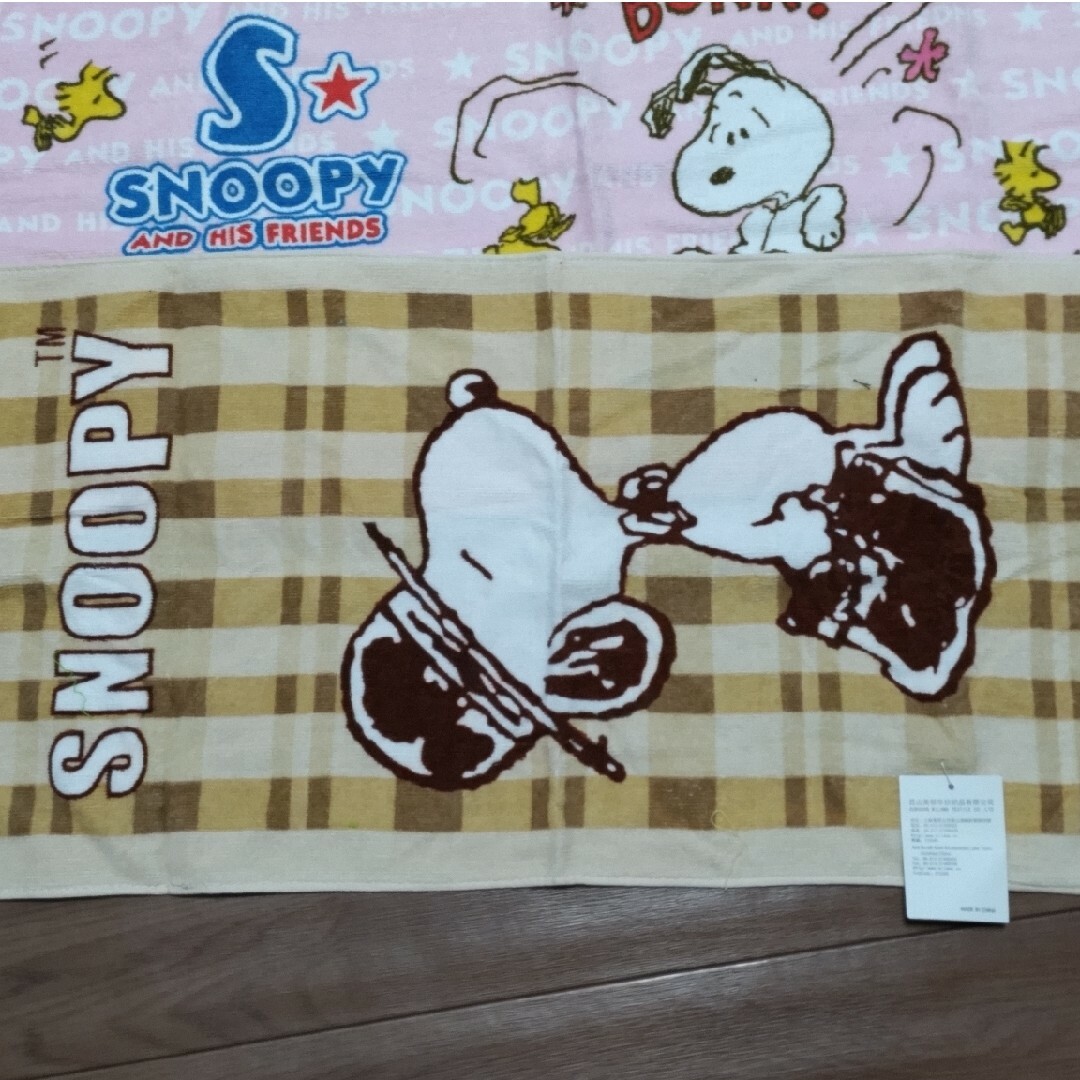 SNOOPY(スヌーピー)のスヌーピーフェイスタオル３枚セット エンタメ/ホビーのアニメグッズ(タオル)の商品写真