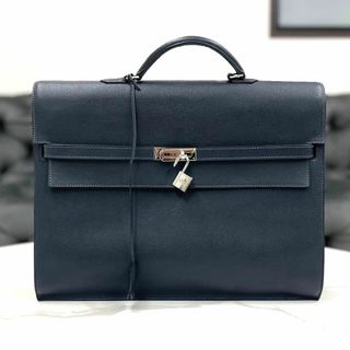 エルメス(Hermes)のエルメス　ケリーデペッシュ38　エプソン　ネイビー　ビジネスバッグ　□J刻印(ビジネスバッグ)