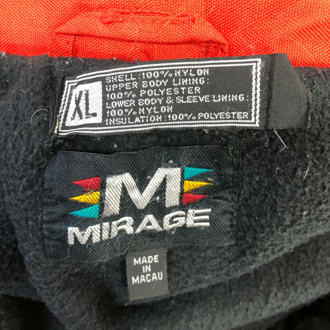 MIRAGE NFL カンザスシティ・チーフス 中綿ナイロン スタジアムジャケット プロチーム レッド (メンズ XL) 中古 古着 P9419 メンズのジャケット/アウター(その他)の商品写真