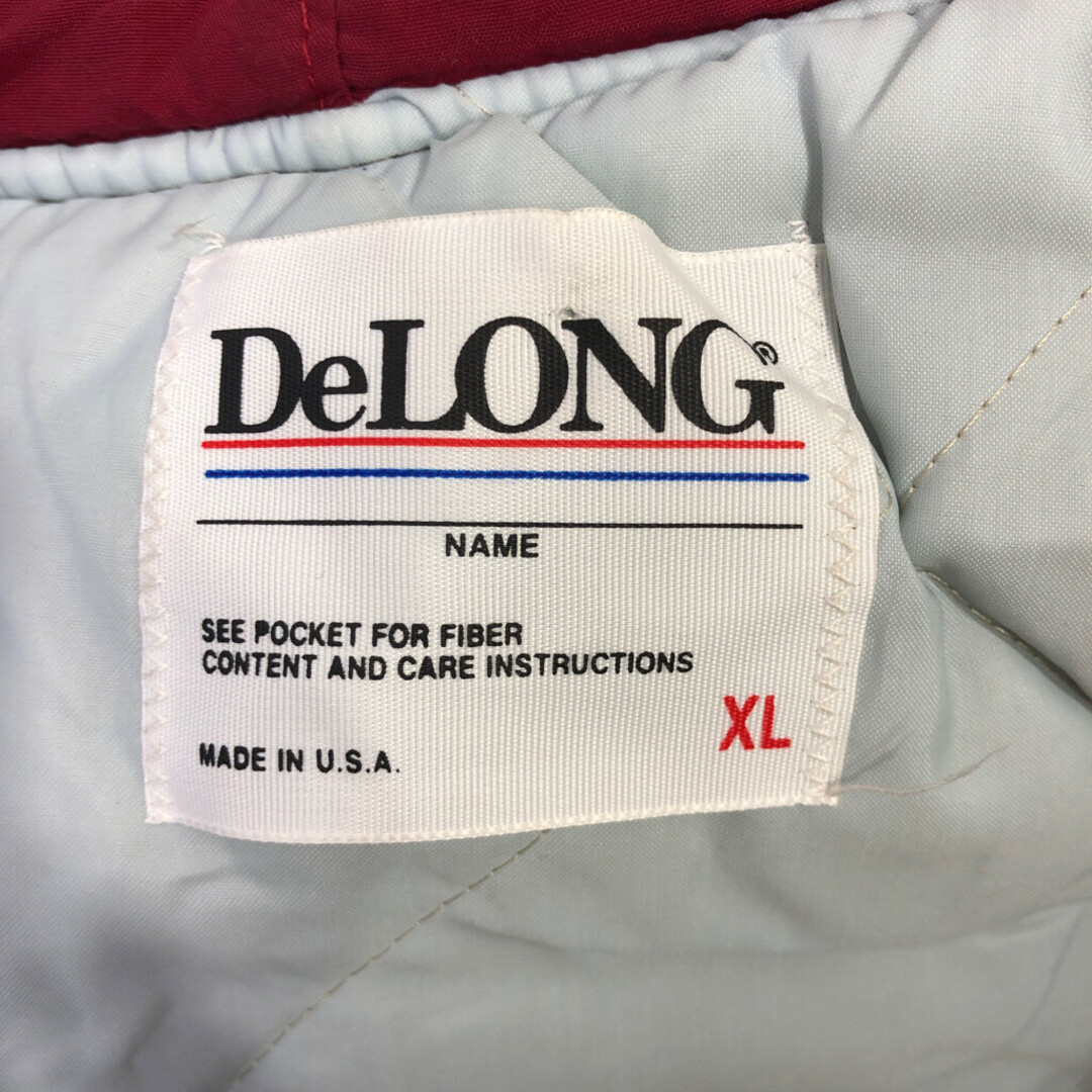 90年代 USA製 DeLONG デロング NFL ワシントン・レッドスキンズ 中綿 スタジアムジャケット プロチーム (メンズ XL) 中古 古着 P9420 メンズのジャケット/アウター(スタジャン)の商品写真