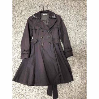 アクシーズファム axes femme トレンチコート 襟2way パール 