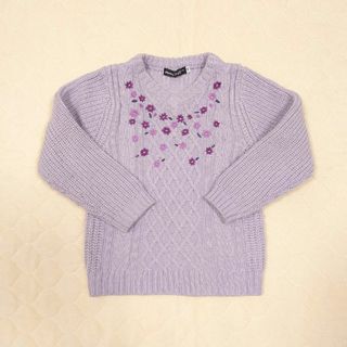 ベベ(BeBe)のべべ お花刺繍ニット(ニット)