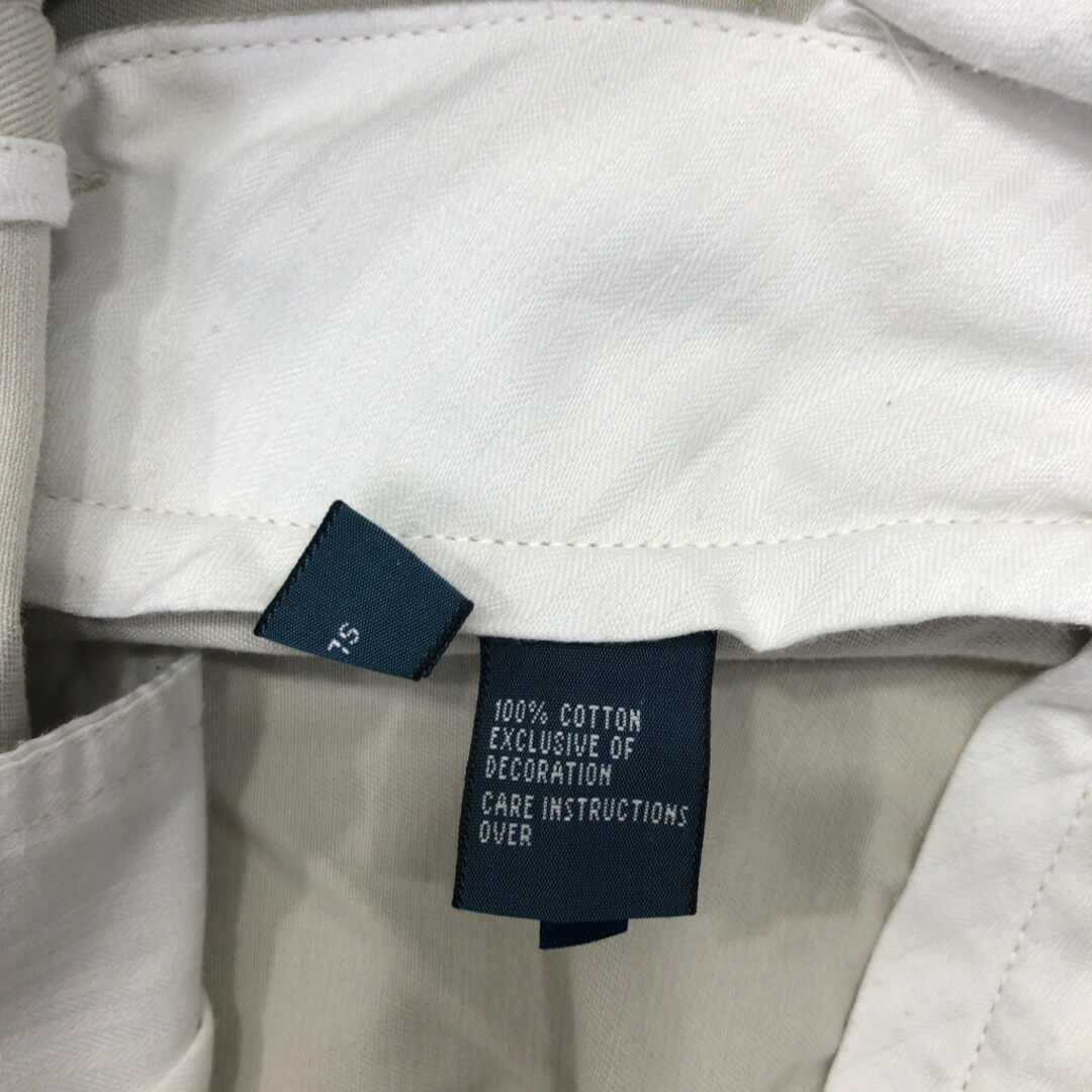 POLO RALPH LAUREN(ポロラルフローレン)の90年代 Polo by Ralph Lauren ポロ ラルフローレン ETHAN PANT 2タック チノパンツ ベージュ (メンズ 33/30) 中古 古着 Q2270 メンズのパンツ(その他)の商品写真