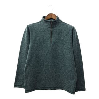 GAP - GAP ギャップ ハーフジップ ドライバーズニット セーター カーキ (メンズ M) 中古 古着 Q2278