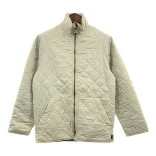 バーブァー(Barbour)のイングランド製 Barbour バブアー フライウェイト キルティングジャケット ベージュ (メンズ SMALL) 中古 古着 Q2301(その他)