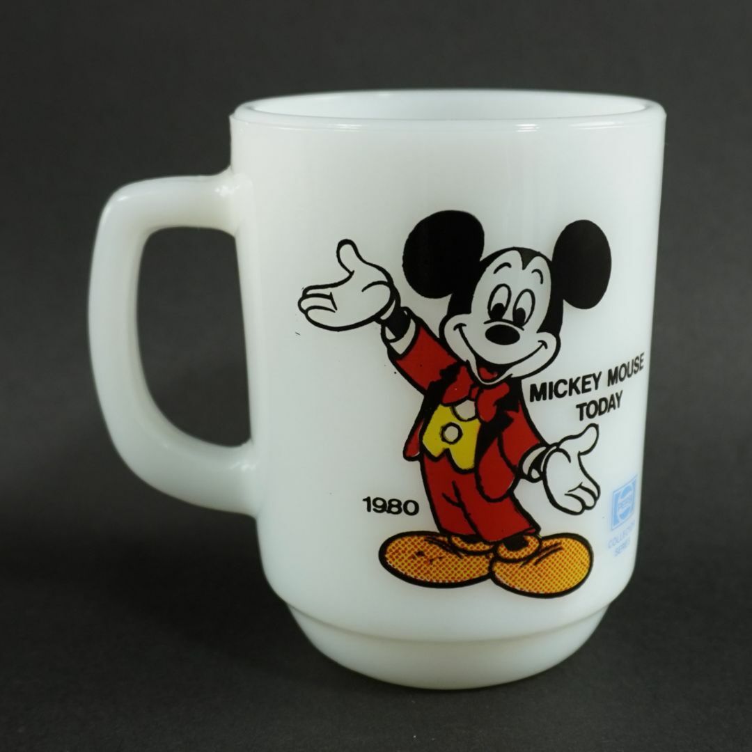 Fire-King(ファイヤーキング)のFire King MICKEY 9oz Mug Cup 1980s ② インテリア/住まい/日用品のキッチン/食器(グラス/カップ)の商品写真