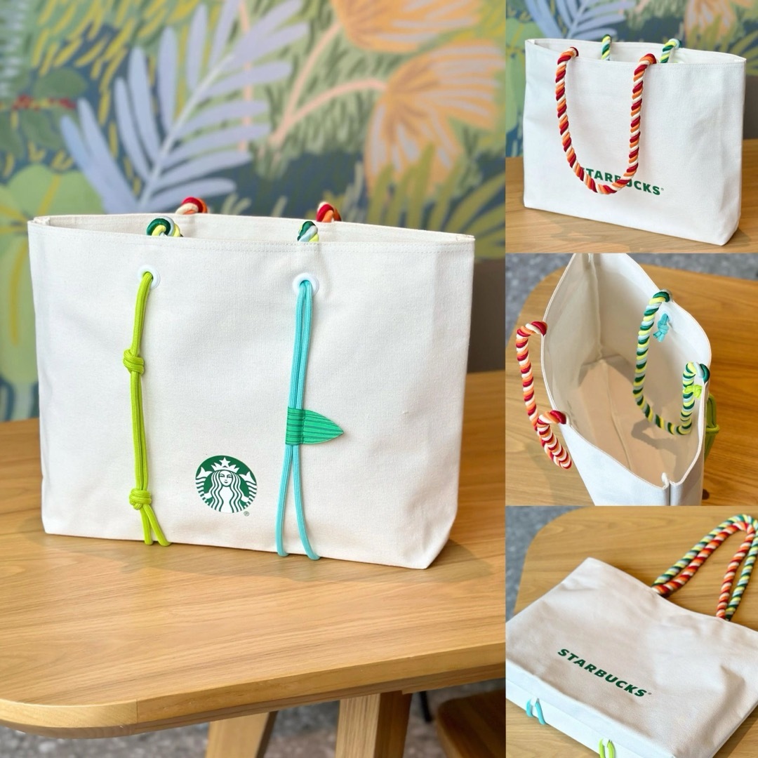 Starbucks Coffee(スターバックスコーヒー)の海外 スターバックス 23‘ホワイト トートバッグ レディースのバッグ(トートバッグ)の商品写真