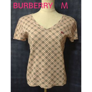 バーバリーブルーレーベル(BURBERRY BLUE LABEL)の☺セール☺ バーバリー ピンクチェック トップス M(カットソー(半袖/袖なし))