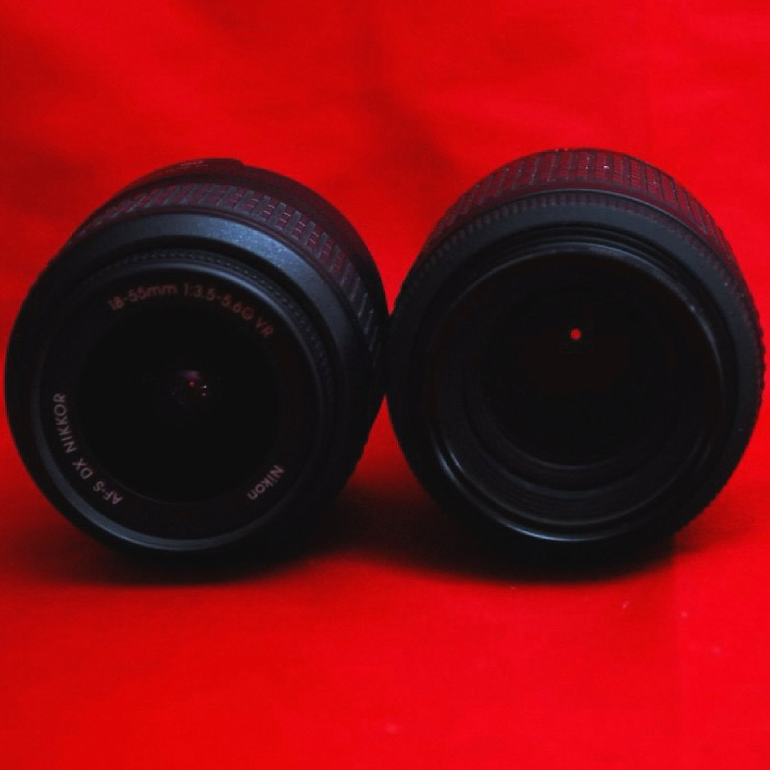 Nikon(ニコン)の【高画質でバッチリ撮れる】Nikon D3300 ダブルレンズ　スマホ転送可能 スマホ/家電/カメラのカメラ(デジタル一眼)の商品写真
