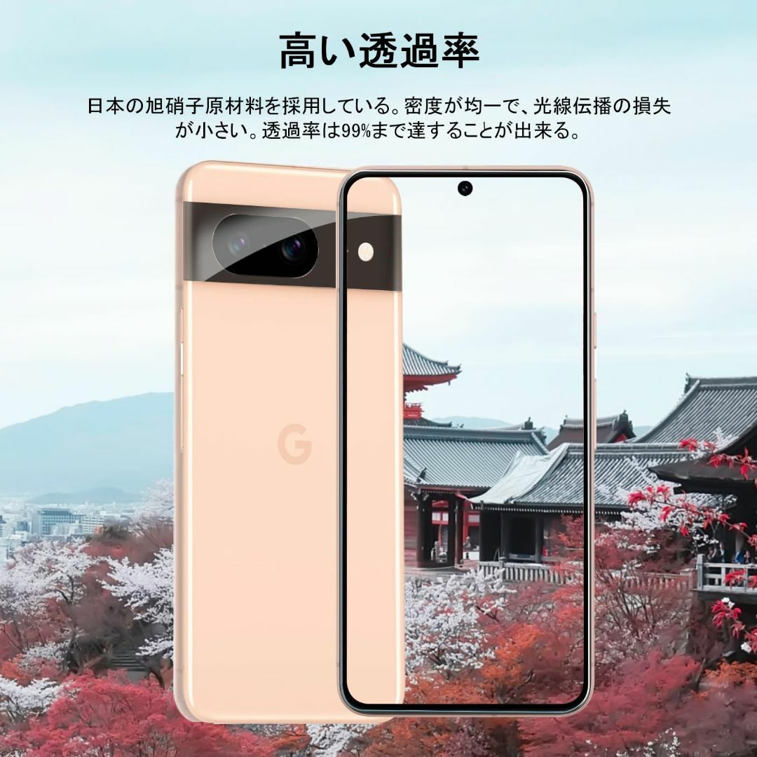 【色: Google Pixel 8】Google Pixel 8 フィルム 2 スマホ/家電/カメラのスマホアクセサリー(その他)の商品写真