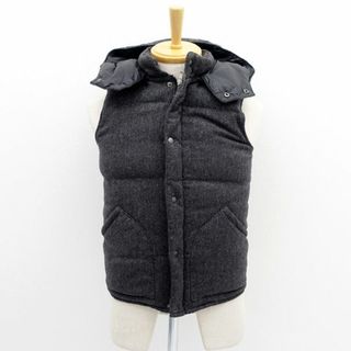 GENERAL SUPPLY SHIPS / ジェネラルサプライ シップス ◆ダウンベスト/フード付き/WINDS TOPPER/グレー/サイズS 124-75-0033 【メンズ/MEN/男性/ボーイズ/紳士】 【古着】 メンズファッション【中古】 [0220484526](ダッフルコート)