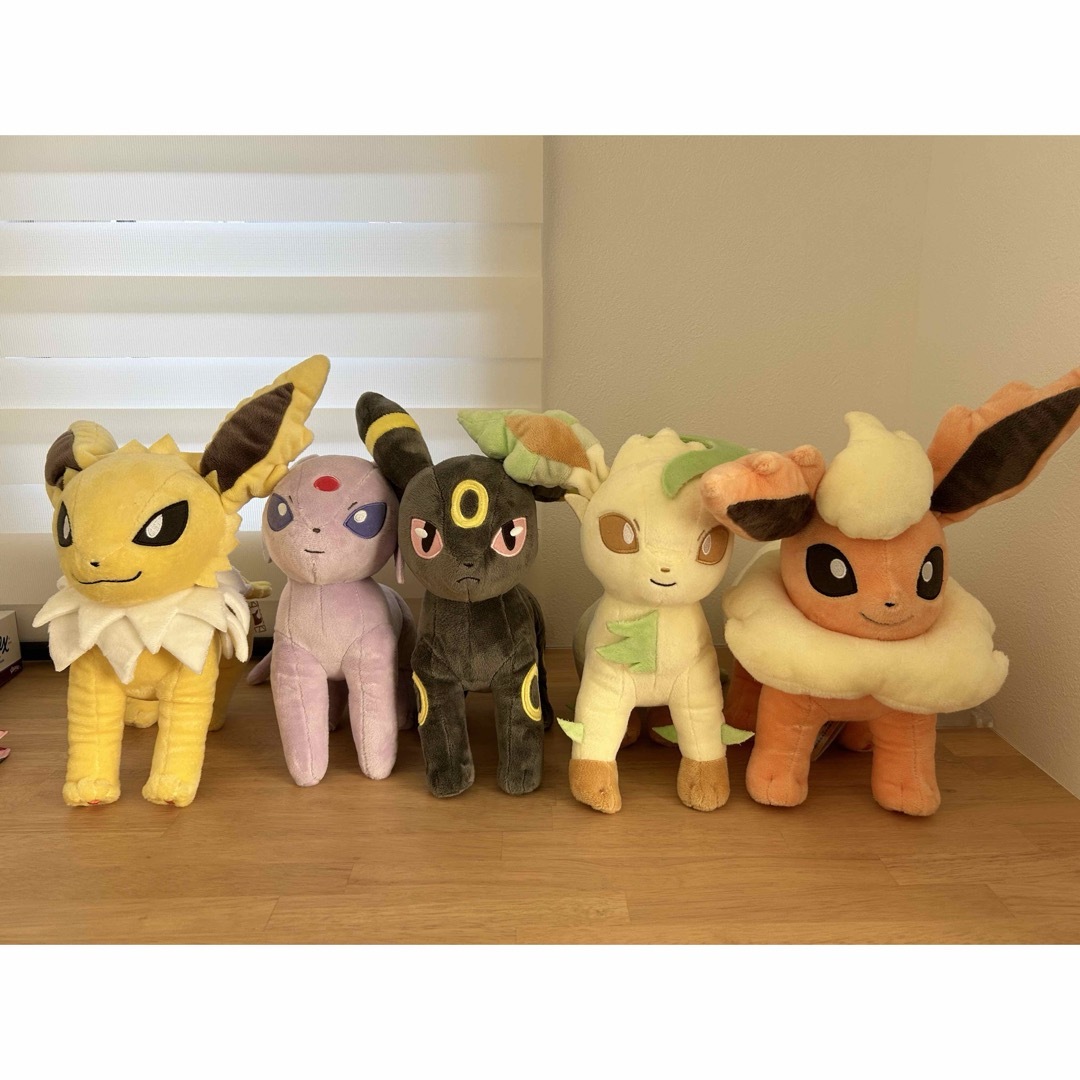 ポケモン(ポケモン)のポケモンぬいぐるみ5体セット エンタメ/ホビーのおもちゃ/ぬいぐるみ(ぬいぐるみ)の商品写真