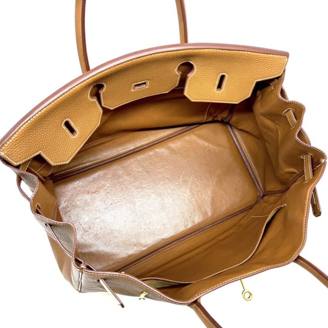 Hermes(エルメス)のエルメス バーキン40 トゴ バッグ トートバッグ ゴールド ブラウン レディースのバッグ(トートバッグ)の商品写真