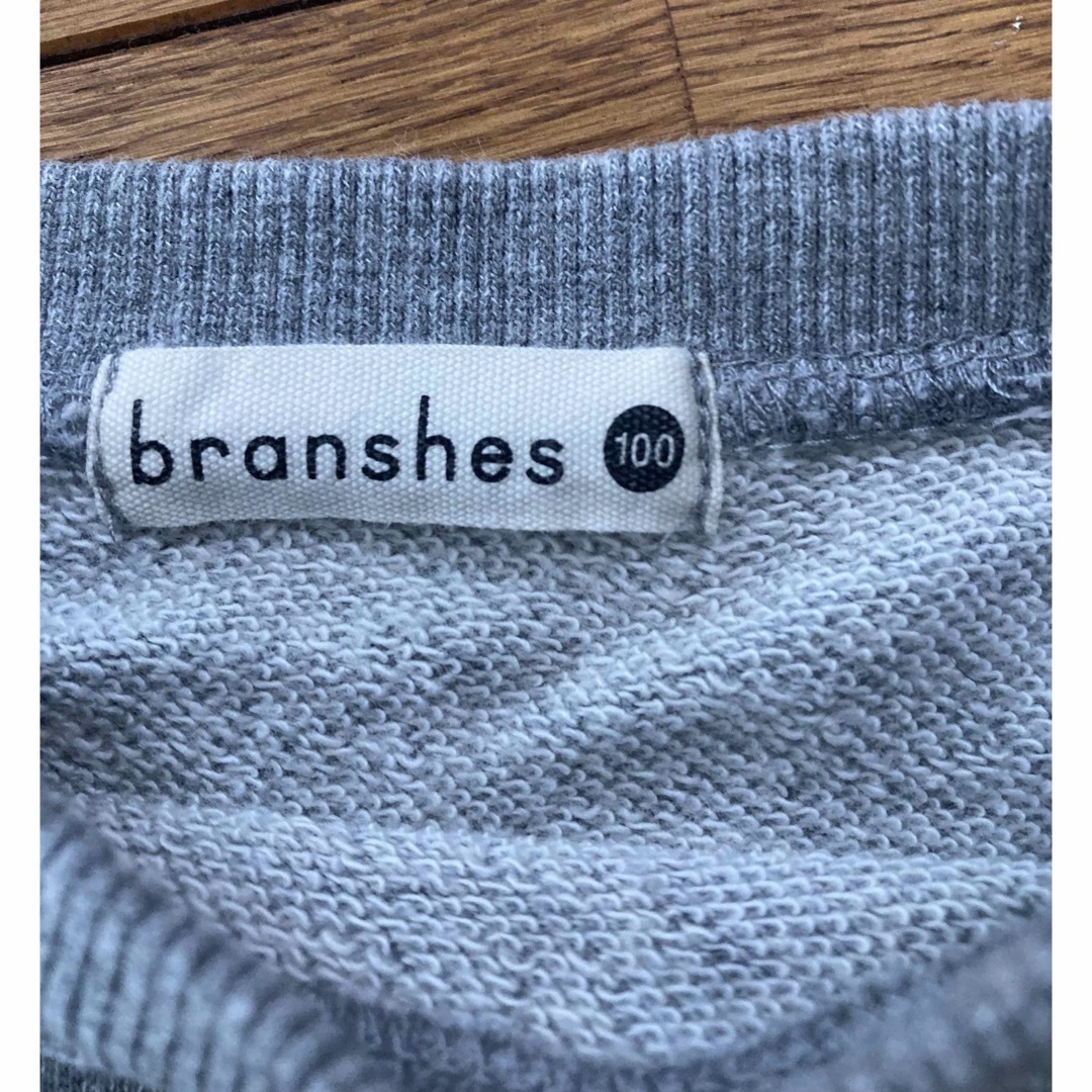 Branshes(ブランシェス)のBRANSHES (ブランシェス) 裾レースワンピース　100cm キッズ/ベビー/マタニティのキッズ服女の子用(90cm~)(ワンピース)の商品写真