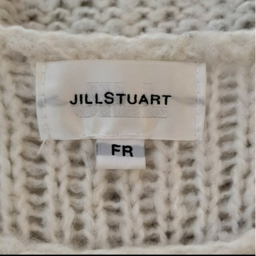 JILLSTUART(ジルスチュアート)のジルスチュアート　透かしニット　透かし編みセーター　白 レディースのトップス(ニット/セーター)の商品写真