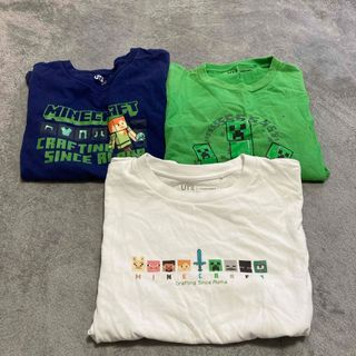 ユニクロ(UNIQLO)のUNIQLO 140 マインクラフト　マイクラ　Tシャツ　半袖　セット(Tシャツ/カットソー)