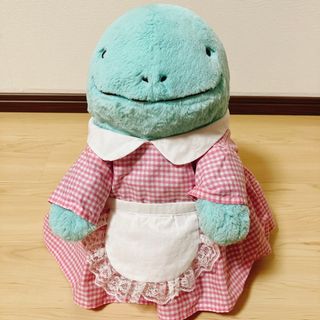 【あいれ様専用】ふわふわヌオー ワンピース ピンクギンガム エプロン付き(ぬいぐるみ)