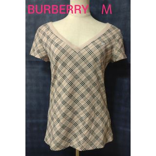 バーバリーブルーレーベル(BURBERRY BLUE LABEL)の☺セール☺ バーバリー ピンクチェック トップス 38(カットソー(半袖/袖なし))