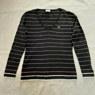 ラコステ(LACOSTE)の#LACOSTE コットン100%ニットセーター／プルオーバー／サイズ38／美品(ニット/セーター)