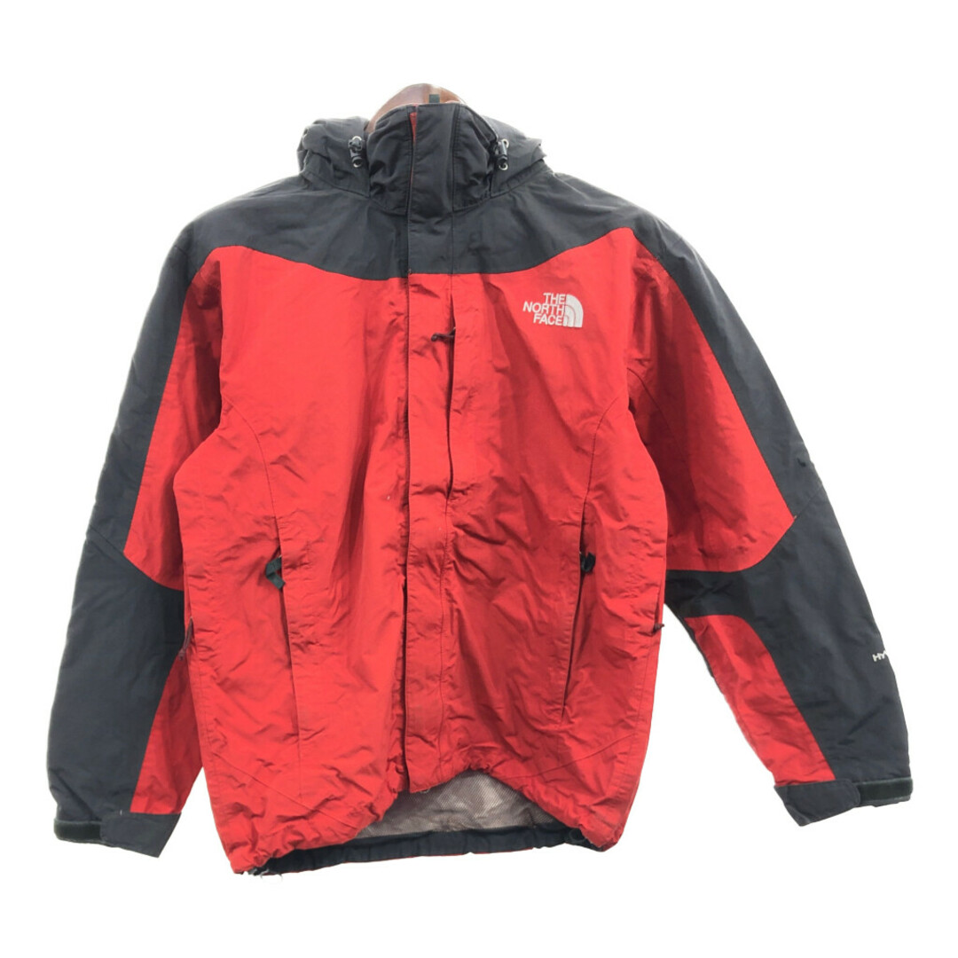 THE NORTH FACE(ザノースフェイス)のTHE NORTH FACE ノースフェイス HYVENT マウンテンパーカー アウトドア 防水 レッド (メンズ S) 中古 古着 Q2303 メンズのジャケット/アウター(その他)の商品写真