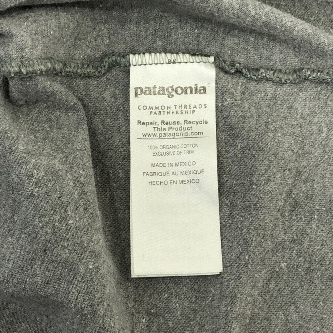 patagonia(パタゴニア)のpatagonia パタゴニア ロゴ 長袖Ｔシャツ アウトドア グレー (メンズ L) 中古 古着 Q2314 メンズのトップス(Tシャツ/カットソー(七分/長袖))の商品写真