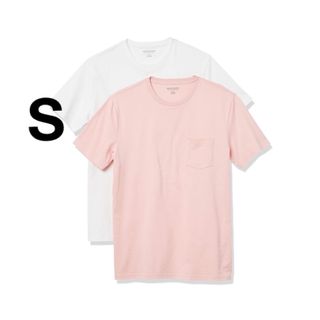 Amazon Essentials 2枚組 クルーネックTシャツ半袖 メンズ S(Tシャツ/カットソー(半袖/袖なし))