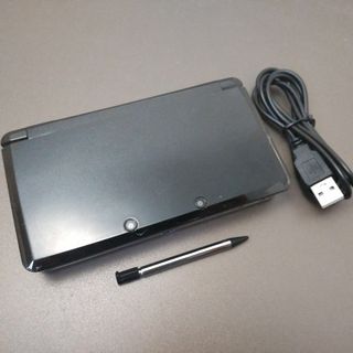 ニンテンドー3DS(ニンテンドー3DS)の安心の整備済み！◆任天堂3DS 中古本体◆コスモブラック◆65(携帯用ゲーム機本体)