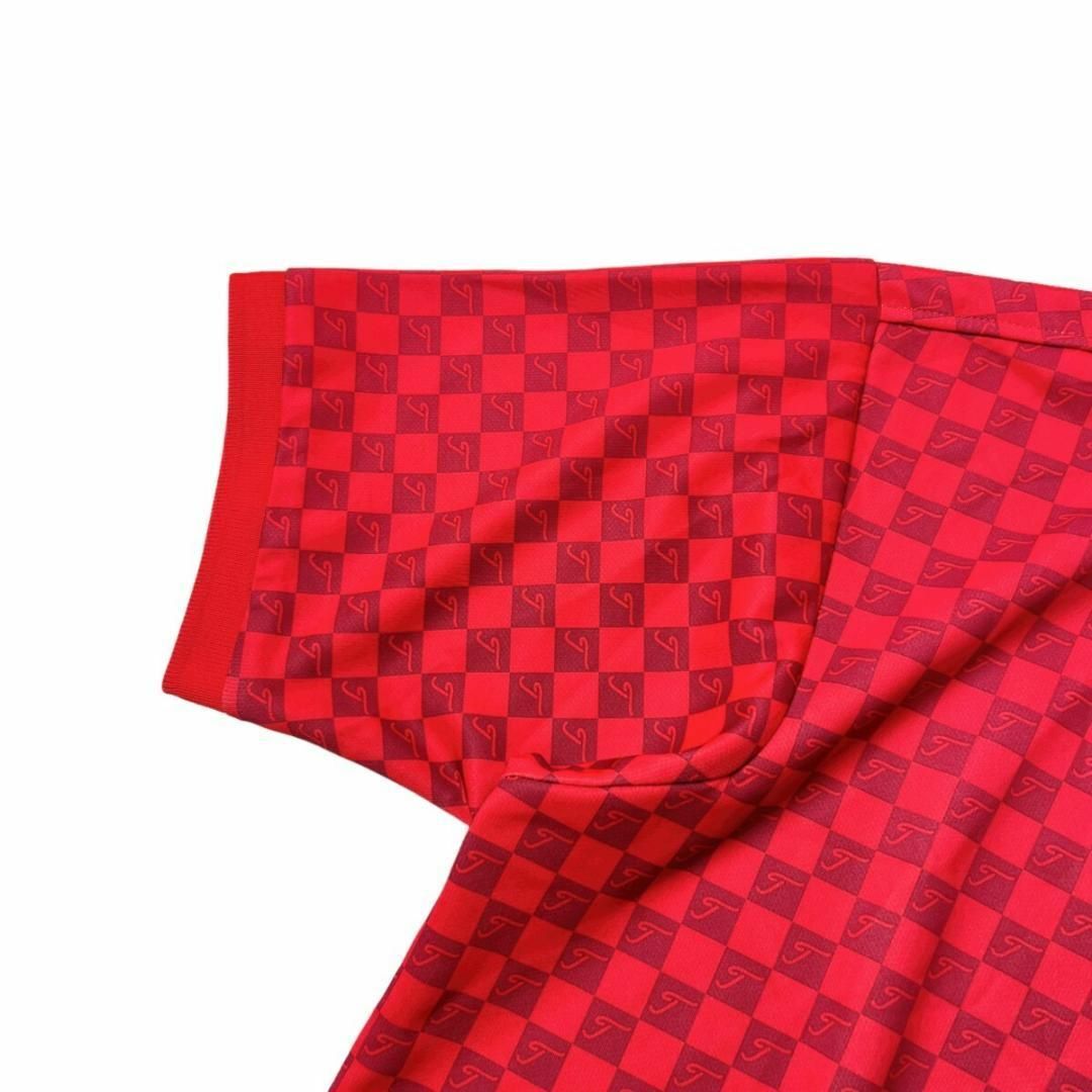 Titleist(タイトリスト)の美品 タイトリスト モノグラム 総柄 半袖 ポロシャツ メンズ M 赤 ゴルフ スポーツ/アウトドアのゴルフ(ウエア)の商品写真