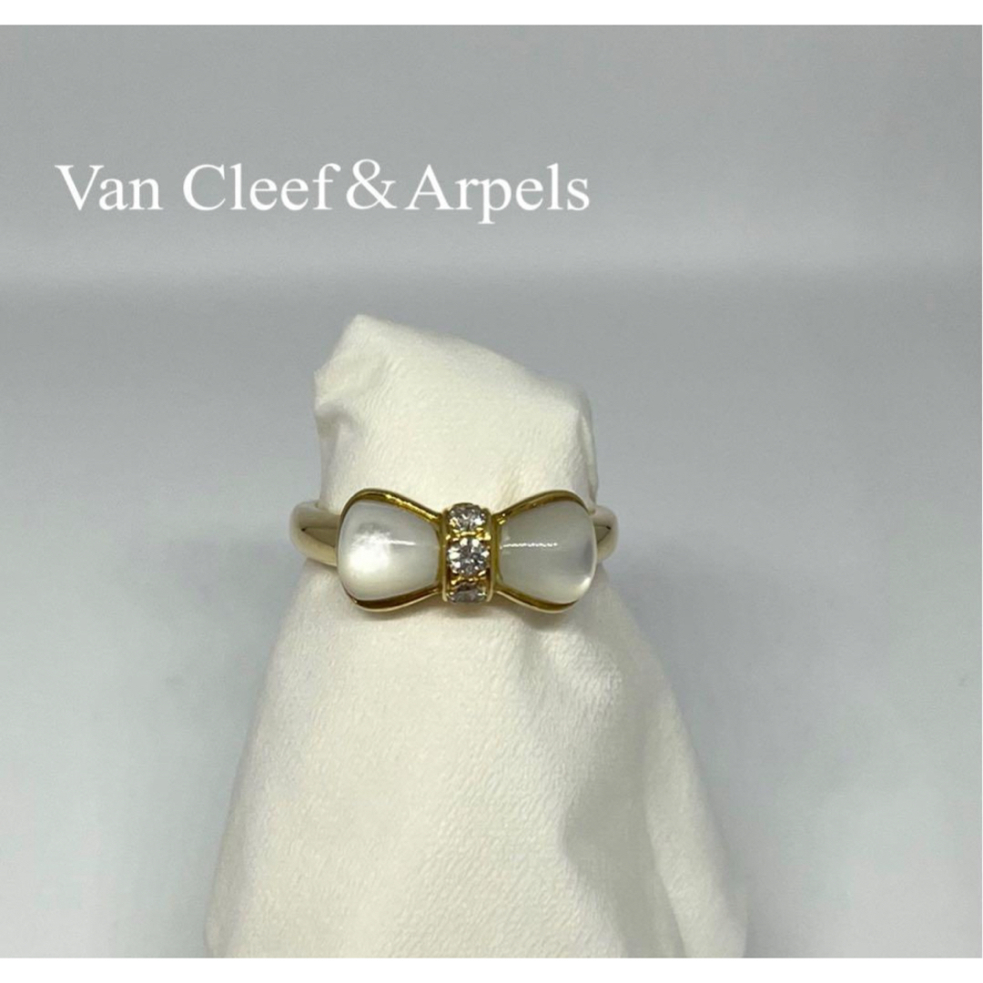 Van Cleef & Arpels(ヴァンクリーフアンドアーペル)のヴァンクリーフ＆アーペル ヴィンテージ リボン リング  ダイヤモンド レディースのアクセサリー(リング(指輪))の商品写真