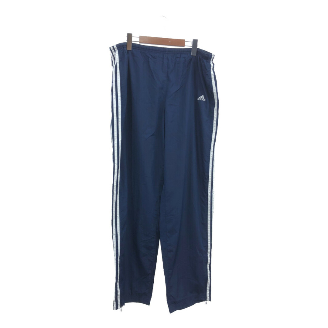 adidas(アディダス)の2000年代～ adidas アディダス ナイロン トラックパンツ スポーツ ネイビー (メンズ XL) 中古 古着 Q2382 メンズのパンツ(その他)の商品写真